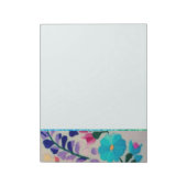 Farbige Blume Muster Editor Notizblock (Rotiert)