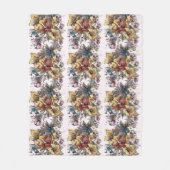 Farbige Blume-Muster Fleecedecke (Vorderseite)