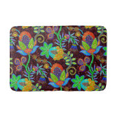 Farbige Blume Muster Glasperlen Textur Badematte (Vorderseite)