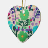 Farbige Blume Muster Keramik Ornament (Links)