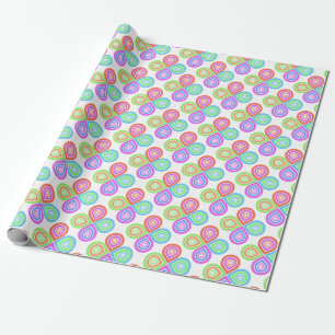 Farbige Blume Muster Moderne Geschenkpapier
