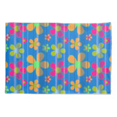 Farbige Blume Muster Muster Kissen Case Kissenbezug (Rückseite)