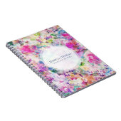 Farbige Blume Muster Notizblock (Rechte Seite)