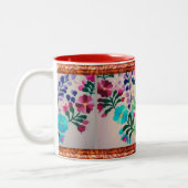 Farbige Blume Muster Tasse (Links)