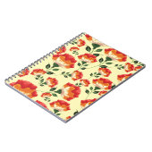 Farbige Blume nahtlos Notizblock (Linke Seite)