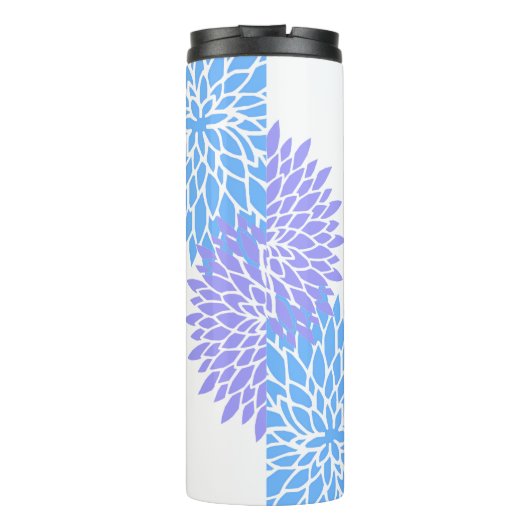 Farbige Blume Namaste Thermosbecher (Rückseite)