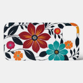Farbige Blume Niedlicher Frühling Blumenmuster Case-Mate iPhone Hülle (Rückseite (Horizontal))