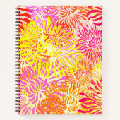 Farbige Blume Notizblock (Vorderseite)