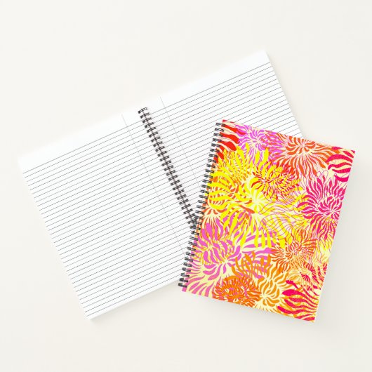Farbige Blume Notizblock (Innenseite)