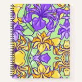 Farbige Blume Notizblock (Vorderseite)