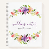 Farbige Blume Notizblock (Vorderseite)