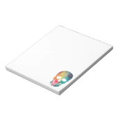 Farbige Blume Notizblock (Rotiert)