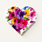 farbige Blume Notizblock (Rückseite)