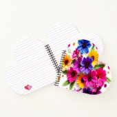 farbige Blume Notizblock (Innenseite)