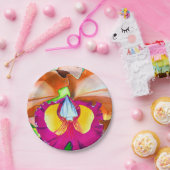 Farbige Blume Orchideen Pappteller (Party)