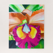 Farbige Blume Orchideen Puzzle (Vertikal)