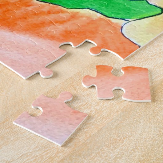 Farbige Blume Orchideen Puzzle (Seite)