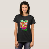 Farbige Blume Orchideen T-Shirt (Vorne ganz)