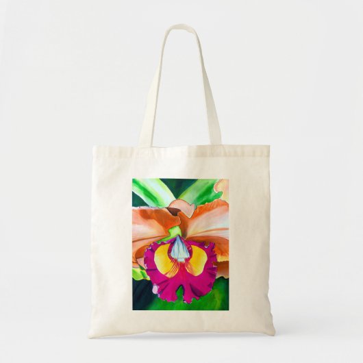 Farbige Blume Orchideen Tragetasche (Vorne)