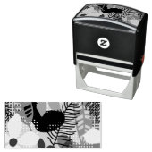 Farbige Blume Permastempel (Beispiel)