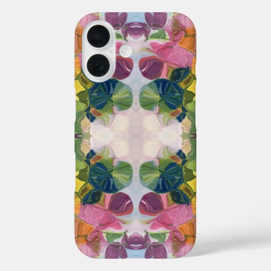 Farbige Blume Petals Aquarellmuster Malerei Case-Mate iPhone Hülle (Rückseite)