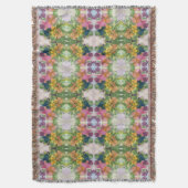 Farbige Blume Petals Aquarellmuster Malerei Decke (Vorderseite Vertikal)