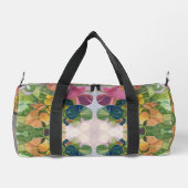 Farbige Blume Petals Aquarellmuster Malerei Duffle Bag (Rückseite)