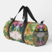 Farbige Blume Petals Aquarellmuster Malerei Duffle Bag (Rechte Ecke)
