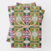 Farbige Blume Petals Aquarellmuster Malerei Geschenkpapier Set (Beispiel)