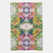 Farbige Blume Petals Aquarellmuster Malerei Geschirrtuch (Vertikal)