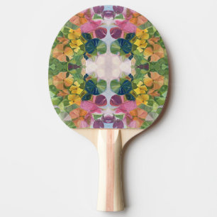 Farbige Blume Petals Aquarellmuster Malerei Tischtennis Schläger
