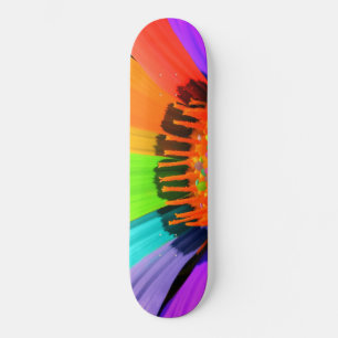 Farbige Blume Petals Skateboard