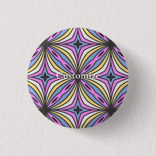 Farbige Blume Petals Thunder_Cove Button (Vorderseite)