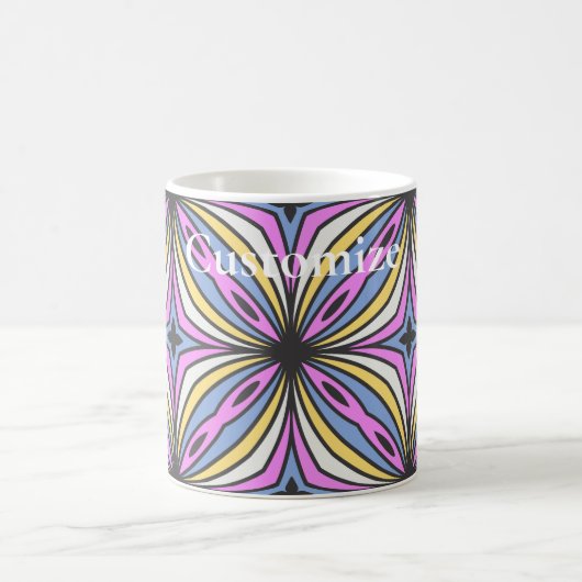 Farbige Blume Petals Thunder_Cove Kaffeetasse (Mittel)