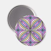 Farbige Blume Petals Thunder_Cove Magnet (Vorderseite/Rückseite)