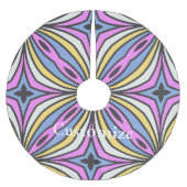 Farbige Blume Petals Thunder_Cove Polyester Weihnachtsbaumdecke (Vorderseite)