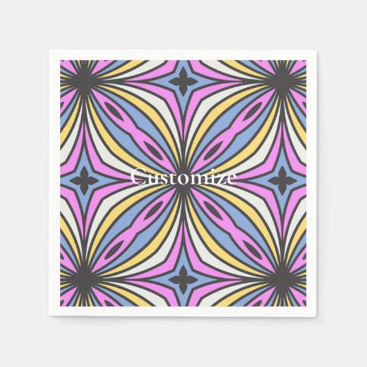 Farbige Blume Petals Thunder_Cove Serviette (Vorderseite)