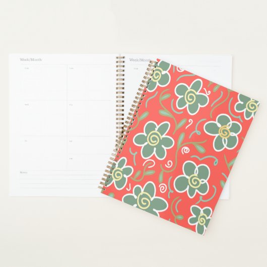 Farbige Blume Planer (Anzeige)