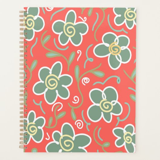 Farbige Blume Planer (Vorderseite)