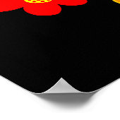 Farbige Blume Poster (Ecke)