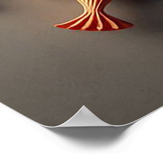 Farbige Blume Poster (Ecke)