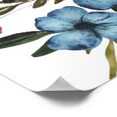 Farbige Blume Poster (Ecke)