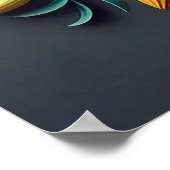 Farbige Blume Poster (Ecke)