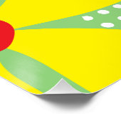 Farbige Blume Poster (Ecke)