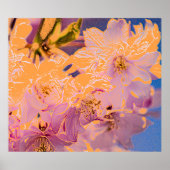 Farbige Blume Poster (Vorne)