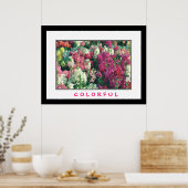 Farbige Blume Poster (Küche)
