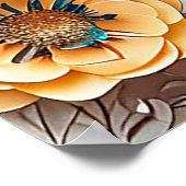 Farbige Blume Poster (Ecke)