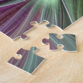 Farbige Blume Power Abstrakt Modernes Fraktal Kuns Puzzle (Seite)