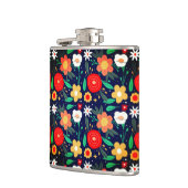 Farbige Blume Power angesagter Kolben Flachmann (Links)