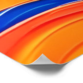 Farbige Blume Power Malerei Poster (Ecke)